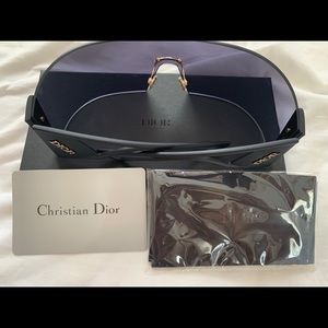 Dior Ladies Matte Black Sunglasses